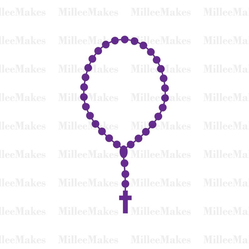 794x794 Rosary Vector Religious Christian Clipart Htv Etsy