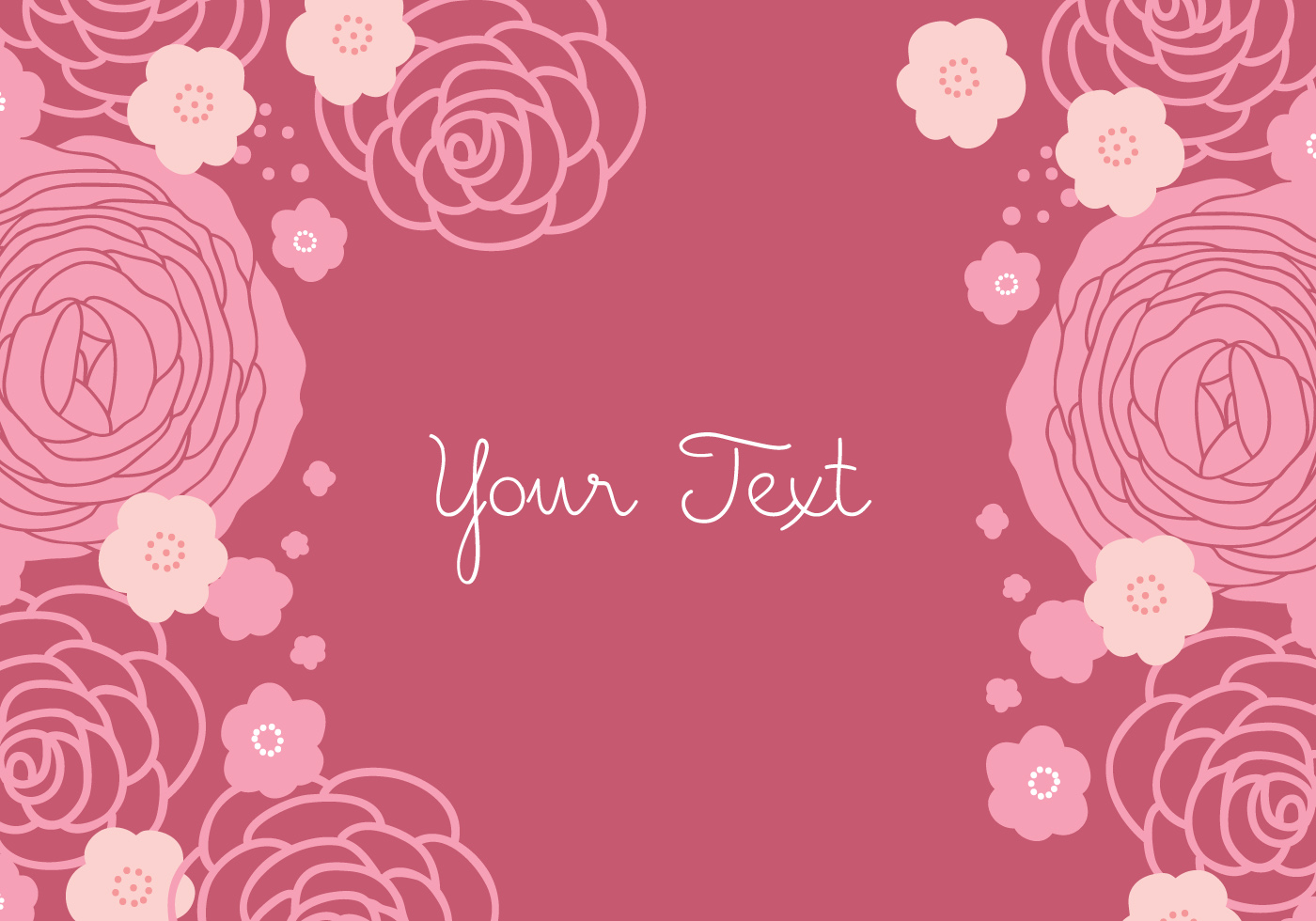 1400x980 Rose Background Free Vector Art