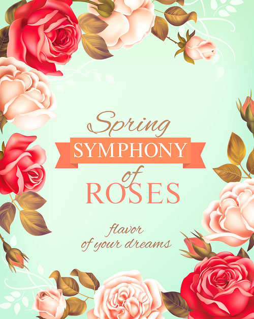 500x627 Spring Rose Background Vector Free Download