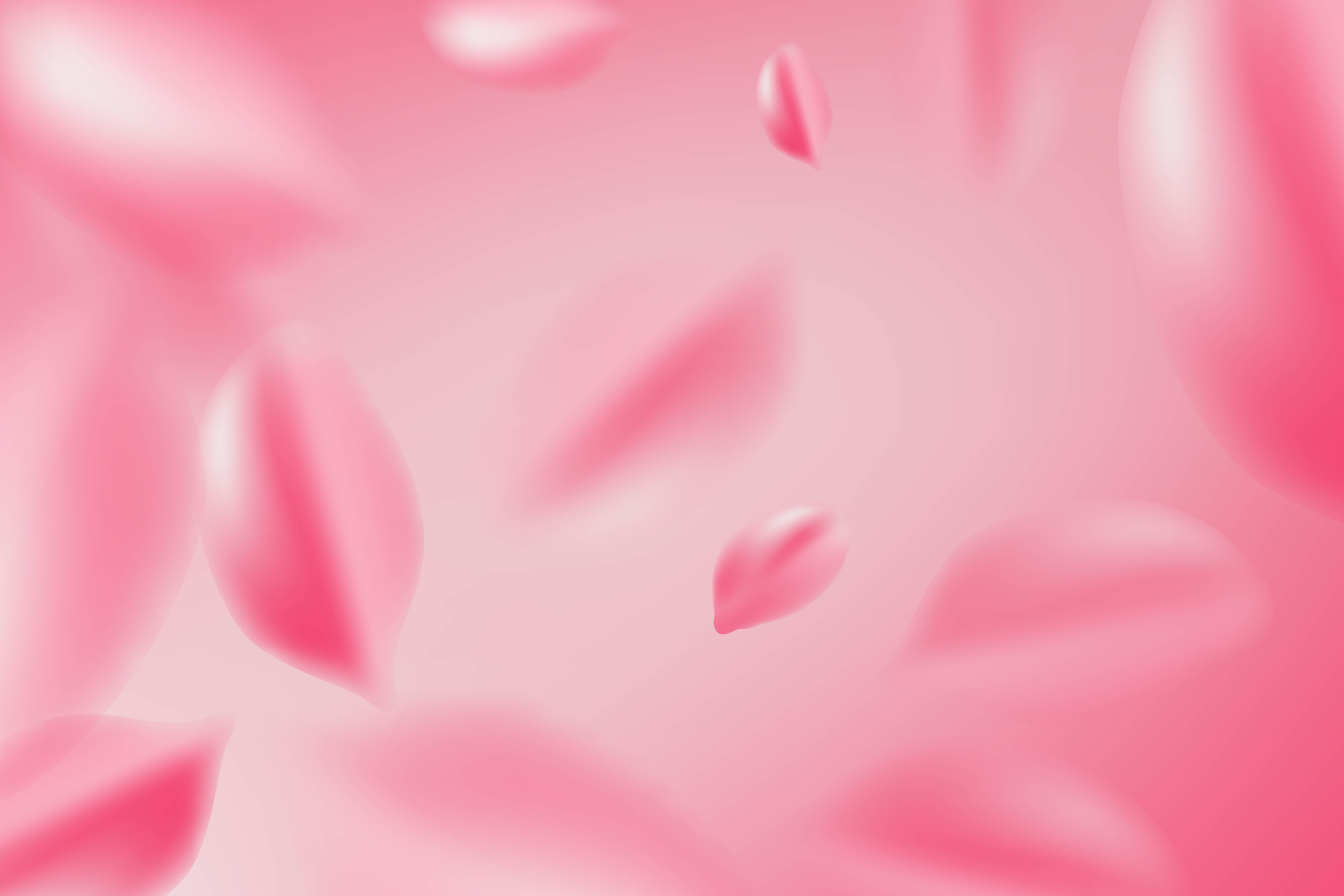 7500x5000 Falling Red Rose Petals Isolated On White Background Vector