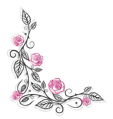 Rose Border Vector
