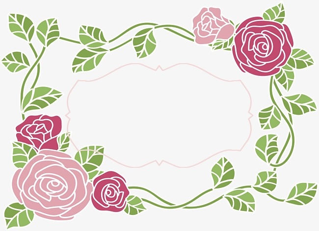 Decorative Rose Border 650x472 Decorative Rose Border