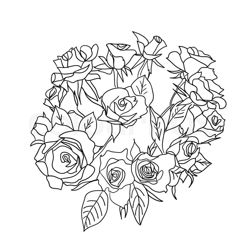 Rose Bouquet Vector at Vectorified.com | Collection of Rose Bouquet ...