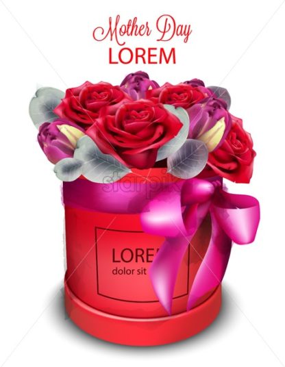 416x536 Roses Bouquet Vector Watercolor Delicate Seasonal Background