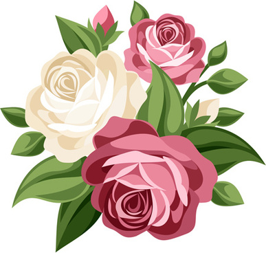 387x368 Flower Bouquet Free Vector Download