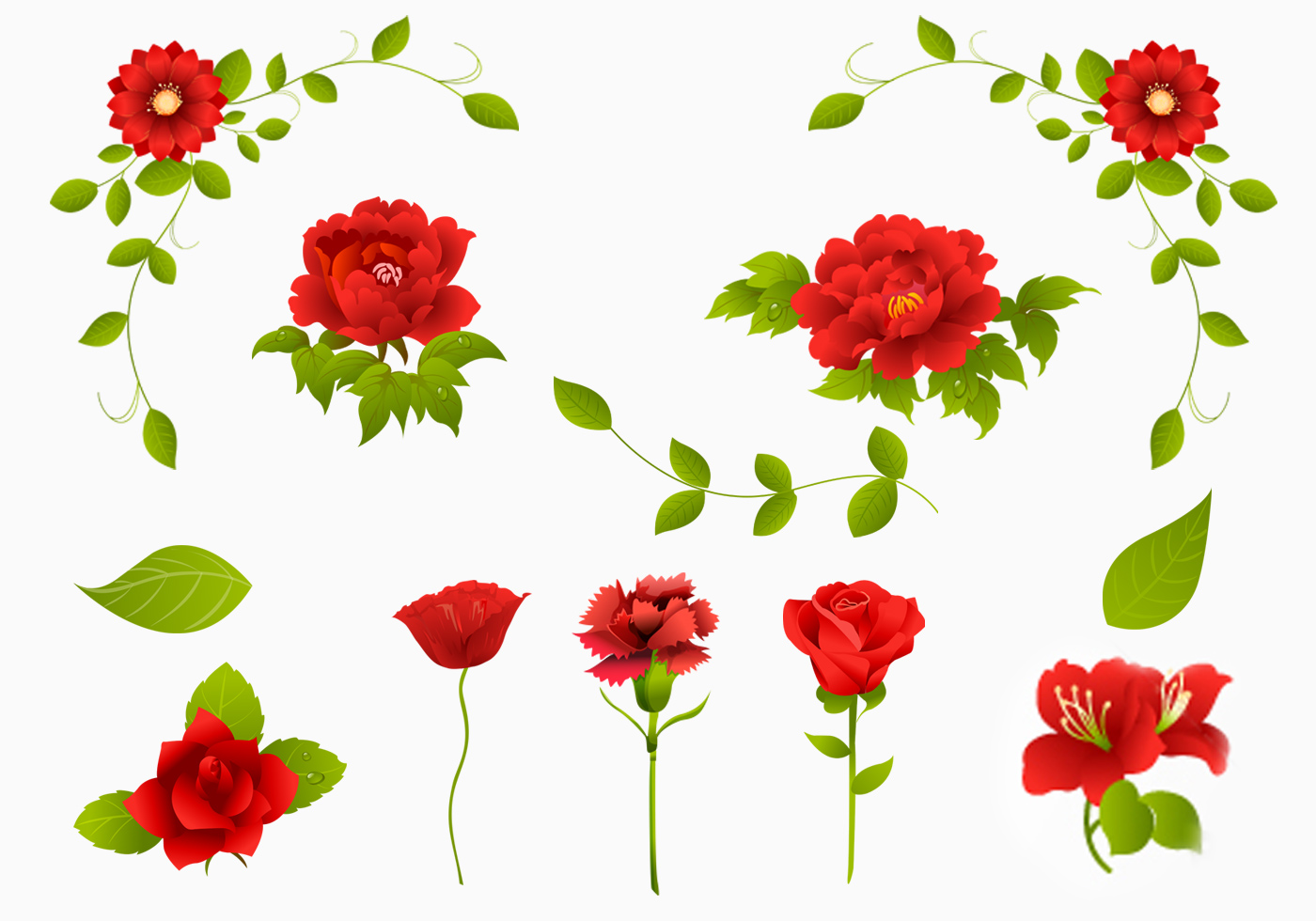 1400x980 Rose Free Vector Art