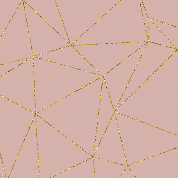 626x626 Awesome Gold Glitter Geometric Pattern On Rose Gold Background