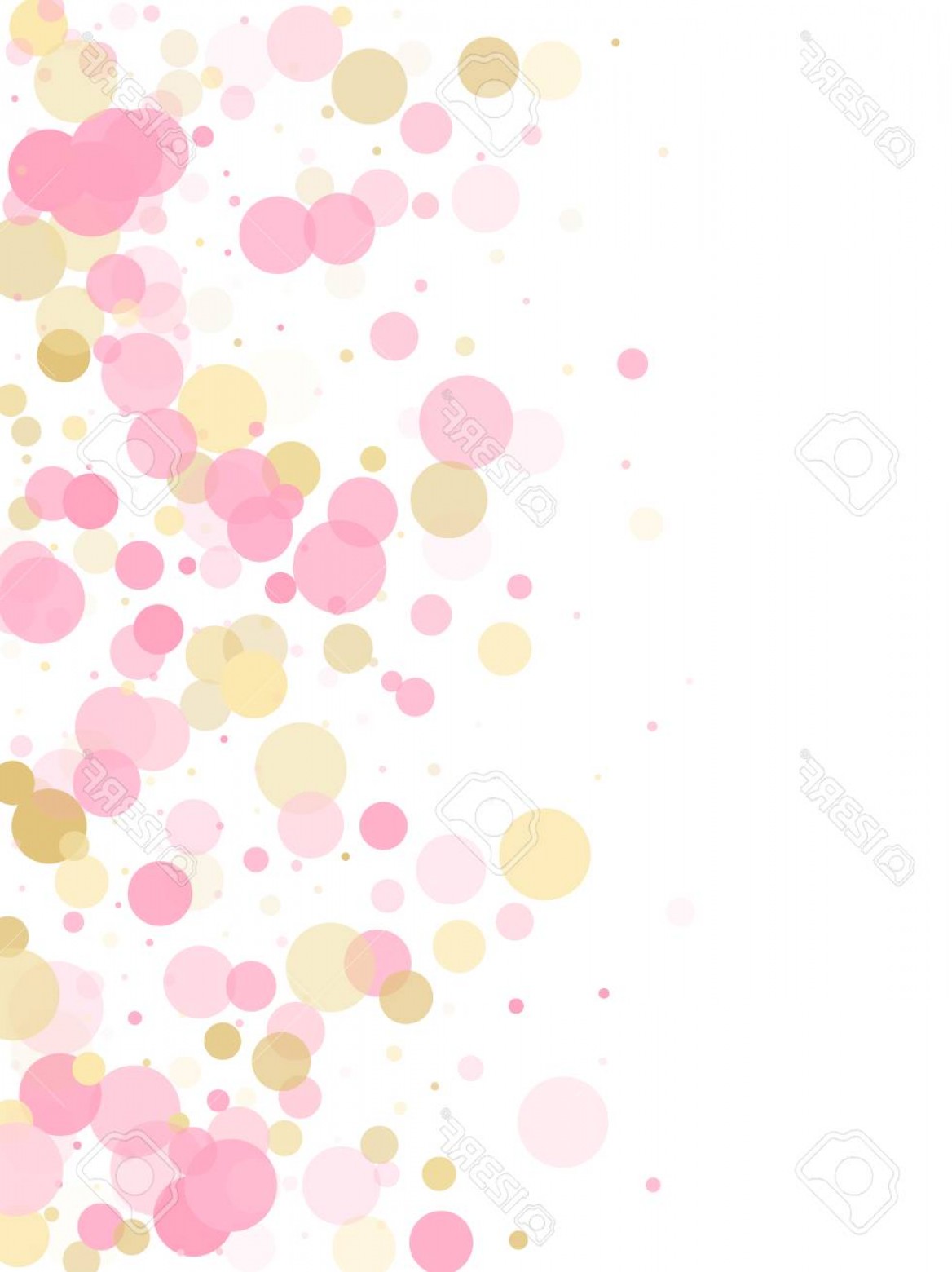 1168x1560 Photostock Vector Rose Gold Confetti Circle Decoration For Wedding