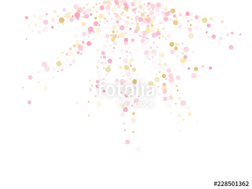 500x375 Rose Gold Confetti Circle Decoration Stock Image And Royalty Free