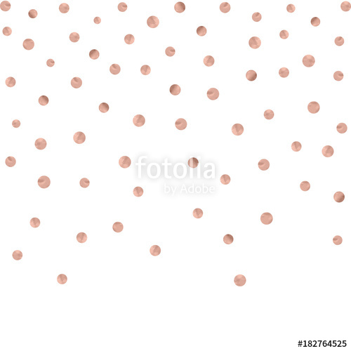 500x500 Rose Gold Glitter Beautiful Fashion Background Polka Dot Vector