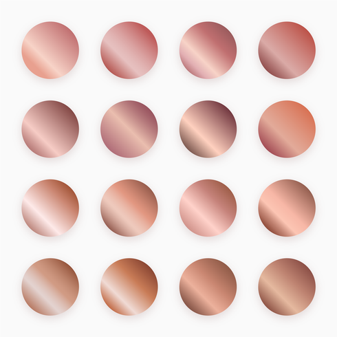 490x490 Rose Gold Gradient Swatches Vector