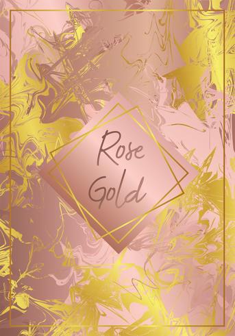 343x490 Marble Rose Gold Vector Design
