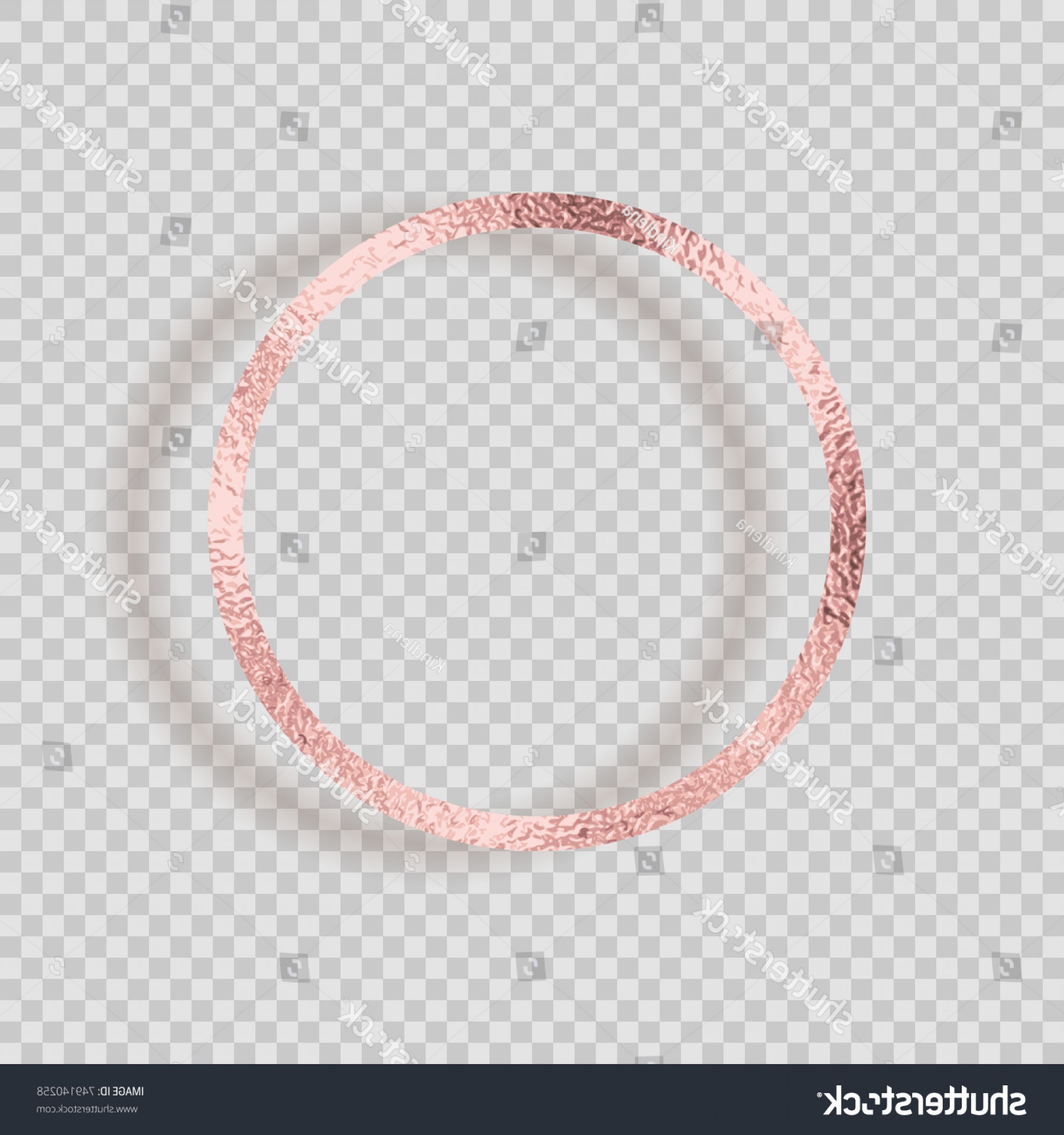 1800x1920 Rose Gold Foil Circle Frame Pink Handandbeak