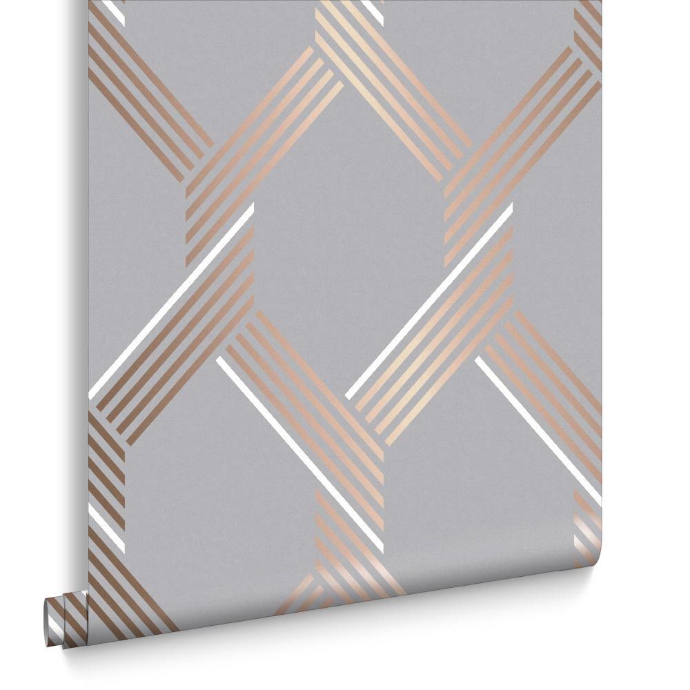1000x1000 Vector Rose Gold Wallpaper Grey Wallpaper Graham Brown