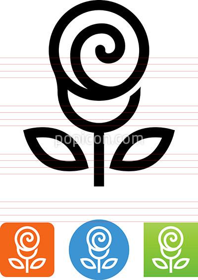 400x564 Vector Rose Icon