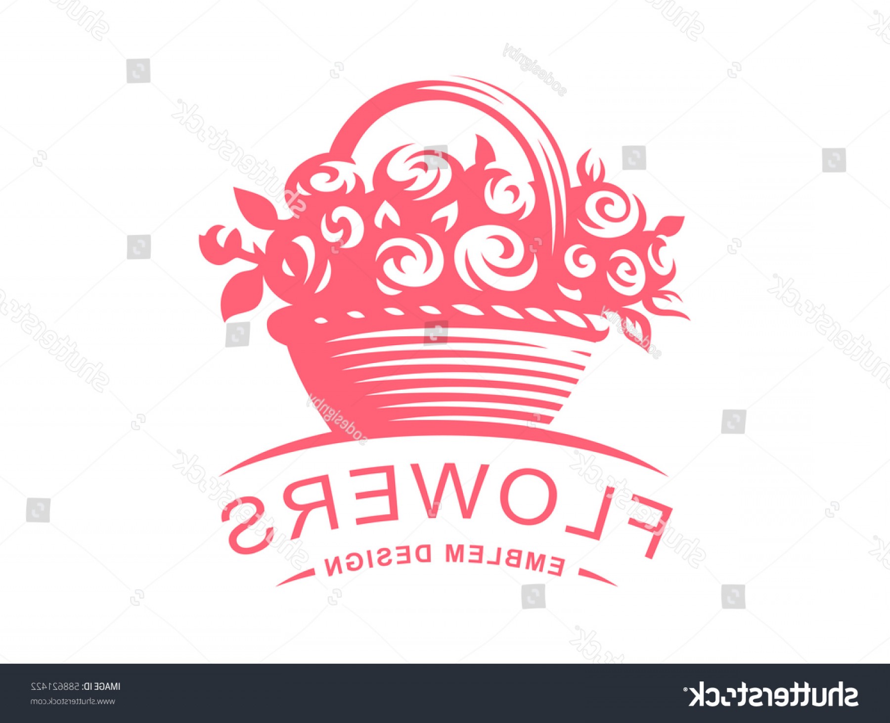 Rose Basket Logo Vector Illustration Emblem Handandbeak 1800x1462 Rose Basket Logo Vector Illustration Emblem Handandbeak