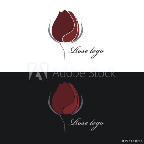 Rose Logo Vector Clipart 500x500 Rose Logo Vector Clipart