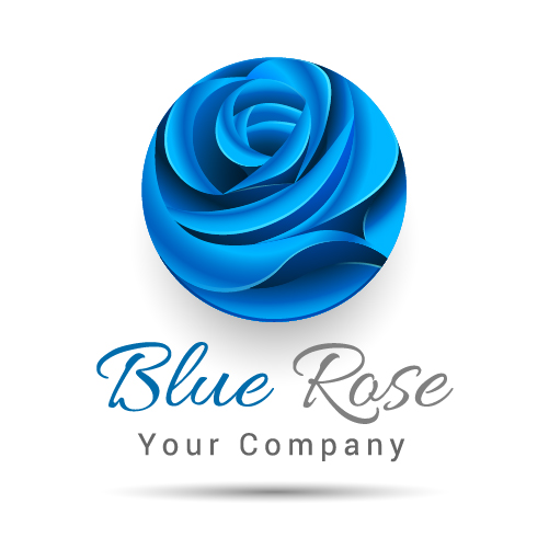 Blue Rose Logo Design Vector Free Download 501x501 Blue Rose Logo Design Vector Free Download