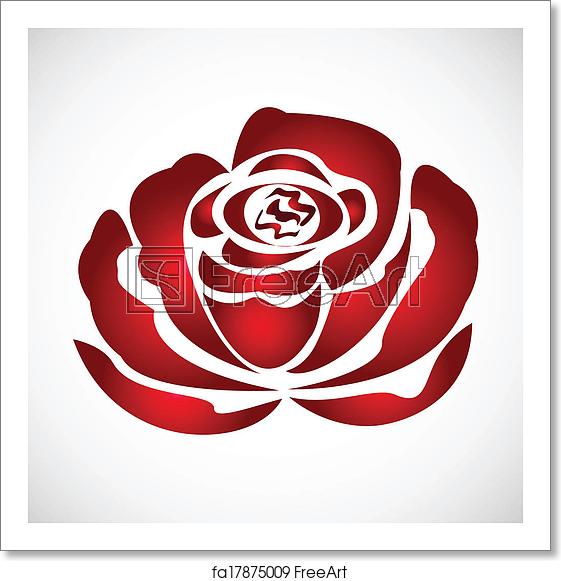 Free Art Print Of Rose Silhouette Logo Vector Freeart 561x581 Free Art Print Of Rose Silhouette Logo Vector Freeart