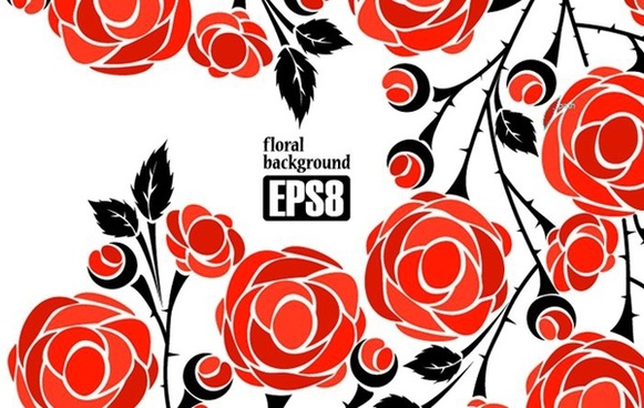 Rose Ornament Free Vector Download 581x368 Rose Ornament Free Vector Download