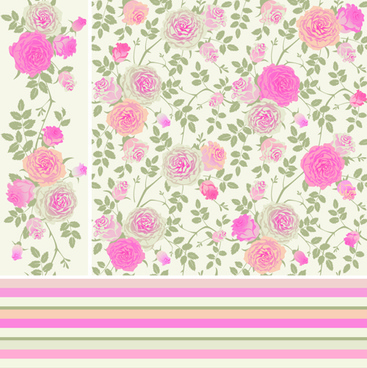 Rose Pattern Free Vector Download 367x368 Rose Pattern Free Vector Download