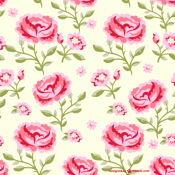 Rose Pattern Vector at Vectorified.com | Collection of Rose Pattern ...