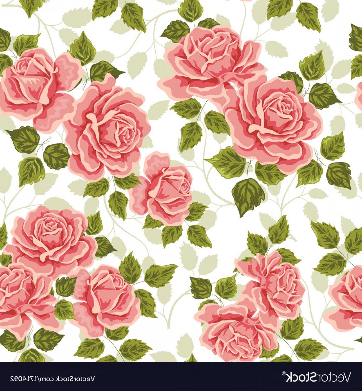 Vintage Rose Pattern Vector Soidergi 1200x1296 Vintage Rose Pattern Vector Soidergi