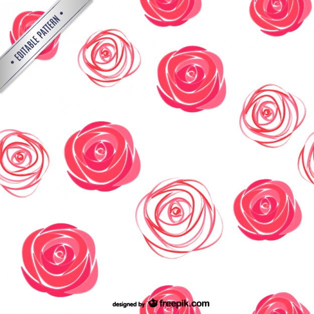 Watercolor Roses Pattern Vector Free Download 626x626 Watercolor Roses Pattern Vector Free Download