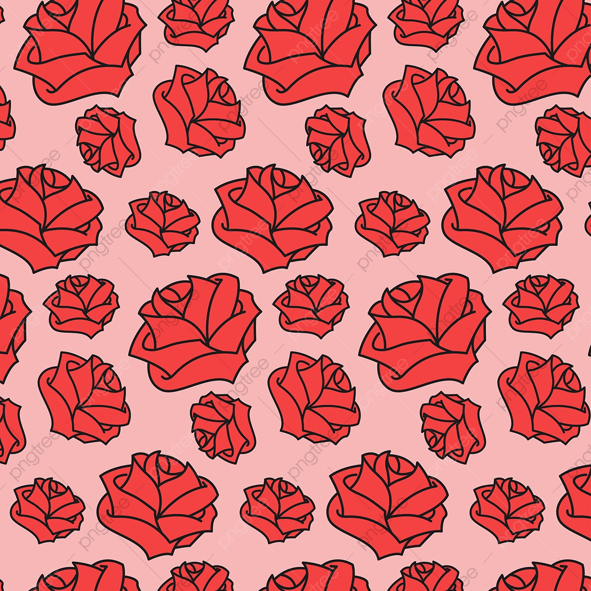 Cute Roses Pattern Vector, Pattern, Rose, Background Png 1200x1200 Cute Roses Pattern Vector, Pattern, Rose, Background Png