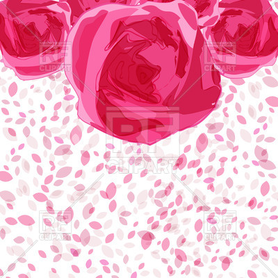400x400 Pink Rose Buds And Petals Vector Image Of Plants And Animals