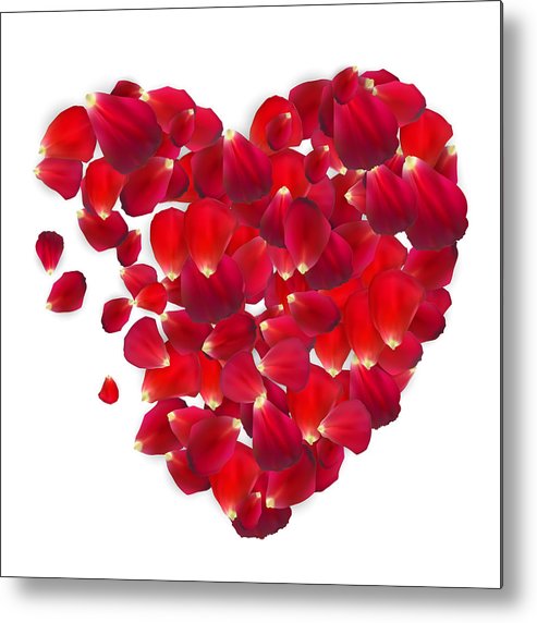 493x572 Background Of Naturalistic Rose Petals Vector Illustration Metal