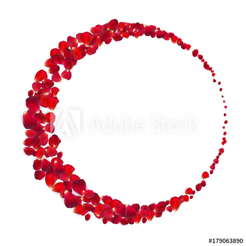 500x500 Background Of Naturalistic Rose Petals Vector Illustration