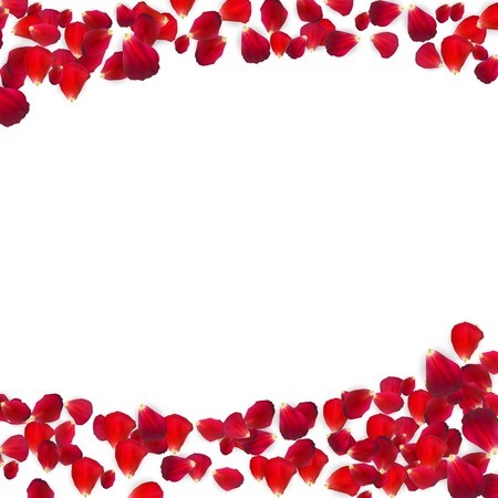 450x450 Background Of Naturalistic Rose Petals Vector Illustration