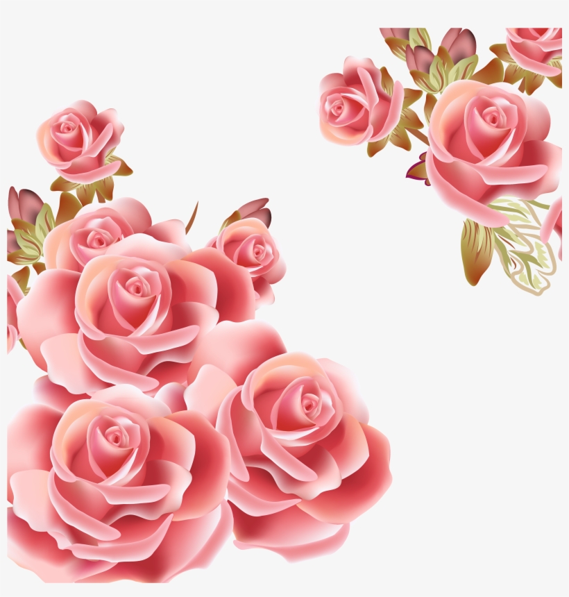 820x860 Bokeh Vector Rose Gold Flower Pink Clip Art Image Free