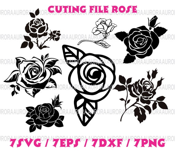 Rose Silhouette Vector at Vectorified.com | Collection of Rose ...