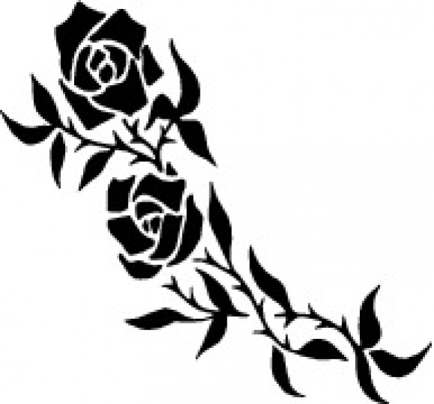 Rose Tattoo Vector at Vectorified.com | Collection of Rose Tattoo ...