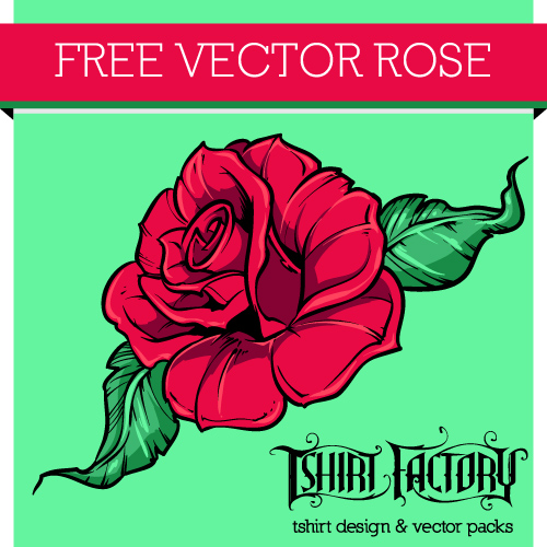Free Vector Rose Free Vector Art Tshirt Factory 500x500 Free Vector Rose Free Vector Art Tshirt Factory