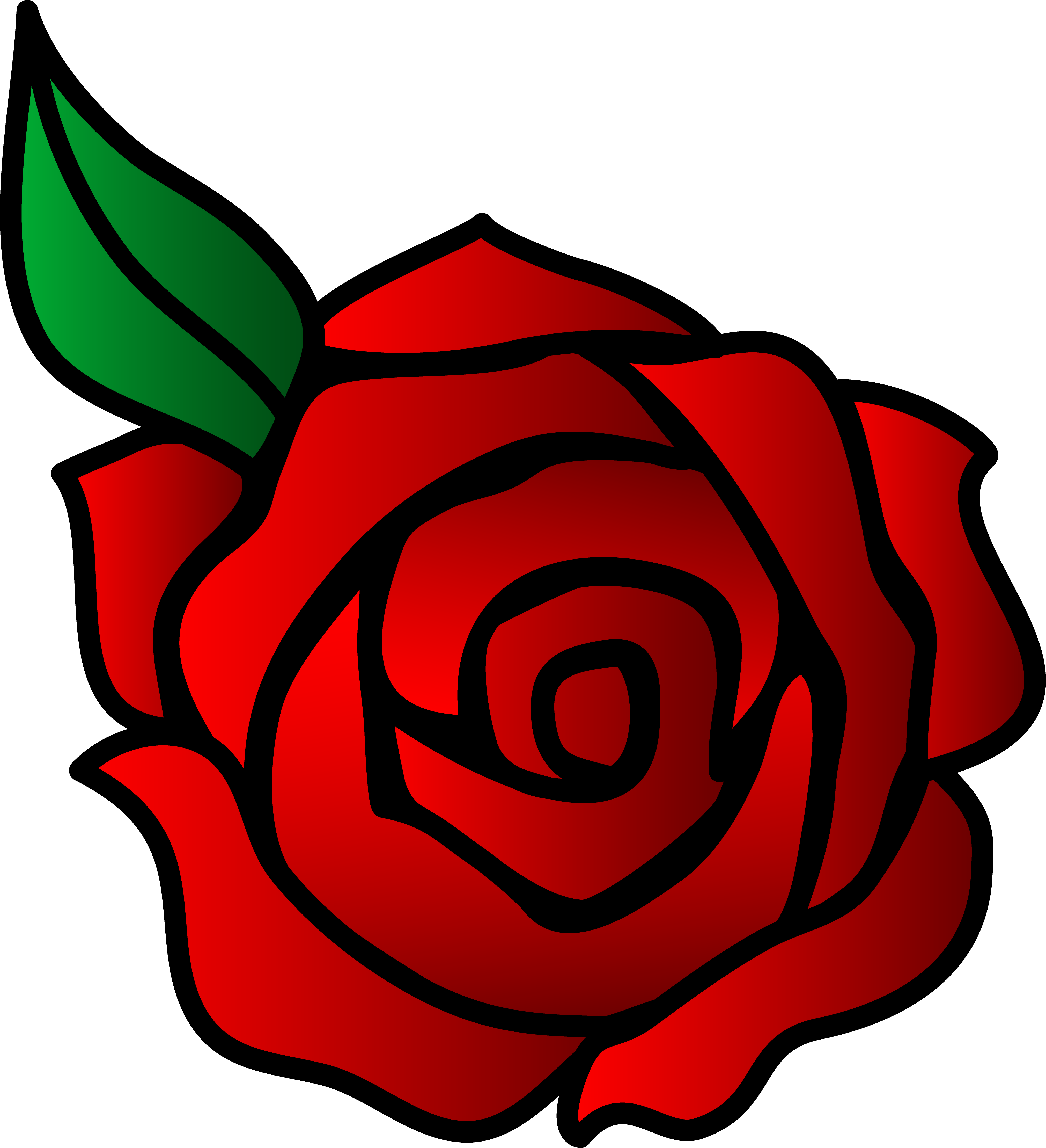 Red Rose Vector Art Free Clip Clipart 4042x4434 Red Rose Vector Art Free Clip Clipart