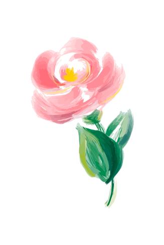 Cute Spring Watercolor Flower Rose Vector Art Isolated Object 327x490 Cute Spring Watercolor Flower Rose Vector Art Isolated Object