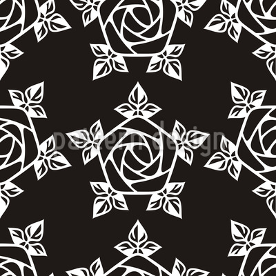 Medieval Rose Vector Pattern 400x400 Medieval Rose Vector Pattern