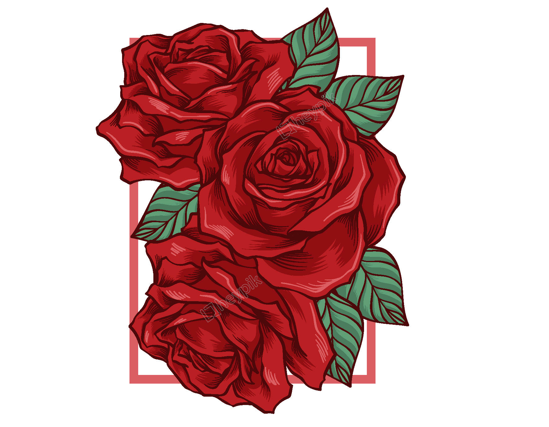 Rose Vector Png Images 1772x1378 Rose Vector Png Images