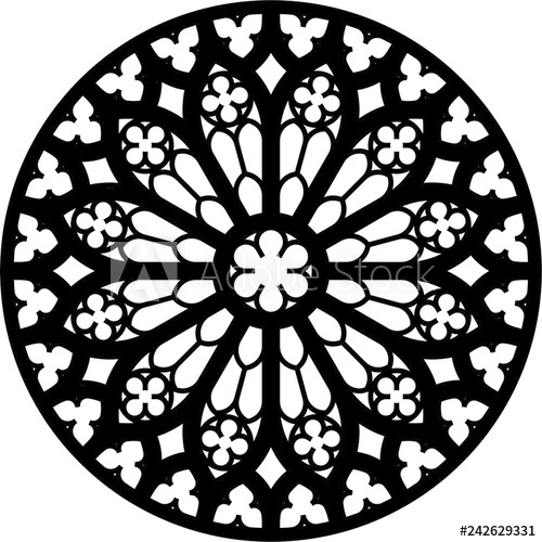 500x500 Santa Maria, Tarragona, Spain, Rose Window