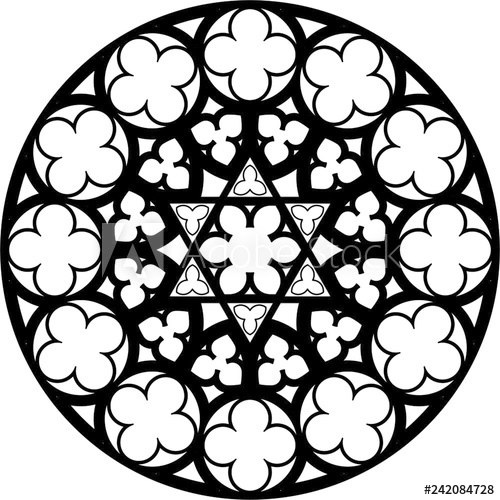 500x500 Burgos Spain, Rose Window