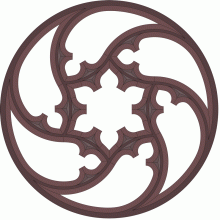 220x220 Download Gothic Tracery Window Pattern For Free In Vector Art