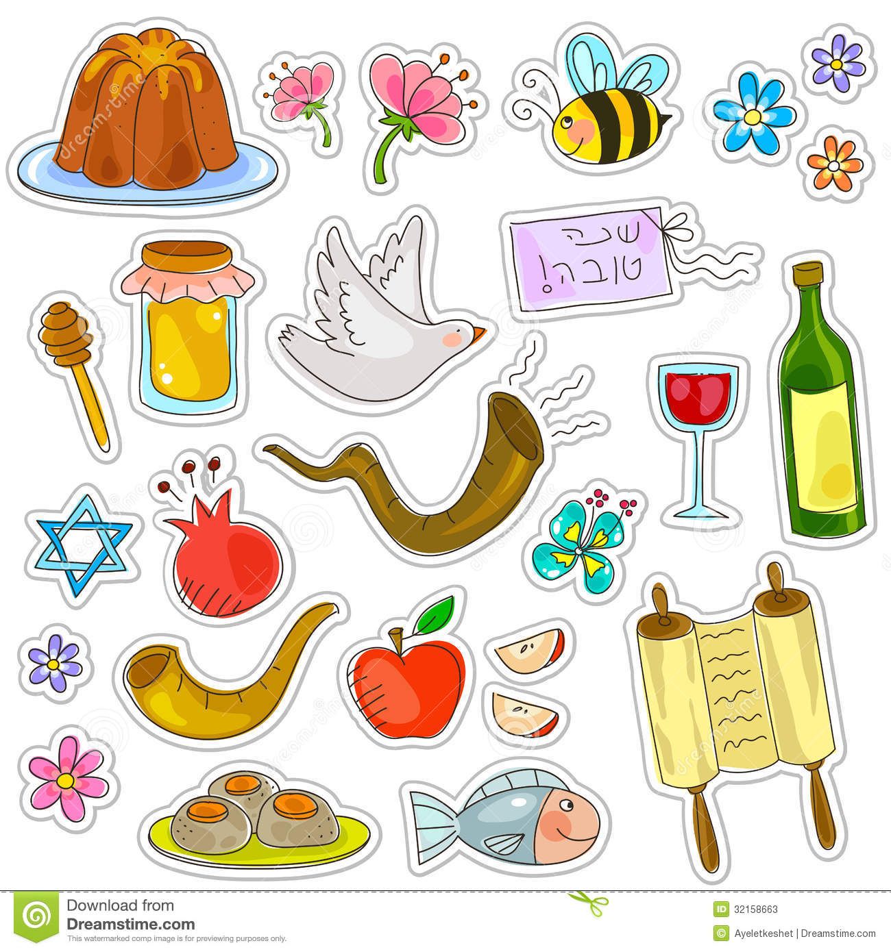 1300x1390 Rosh Hashanah Symbols