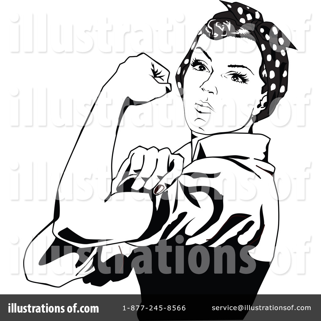 1024x1024 Rosie The Riveter Clipart