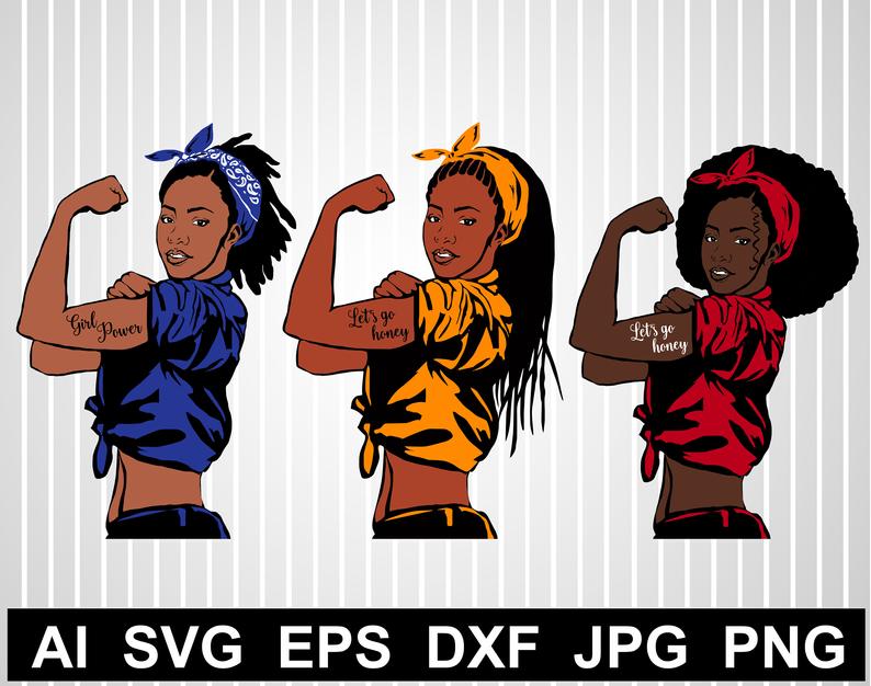 794x626 Rosie The Riveter Black Woman African American Etsy