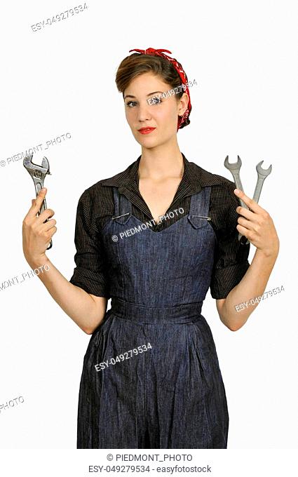 425x680 Woman Rosie Riveter Stock Photos And Images Age Fotostock
