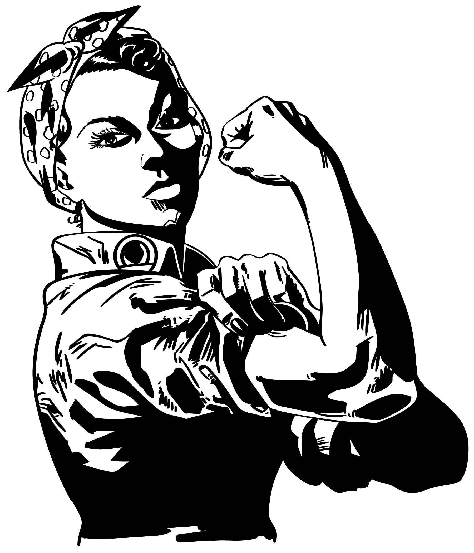 Rosie The Riveter Vector Art at Collection of Rosie