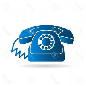 300x300 Photostock Vector Retro Rotary Old Telephone Logo Vector Graphic